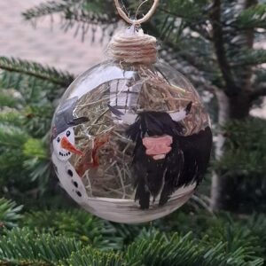 Weihnachtskugel handbemalt groß