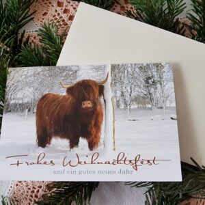 Weihnachtsklappkarte m. Briefumschlag