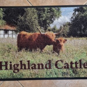 Fußmatten 60 x 40 Kuh mit Kalb