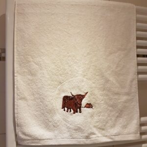 Handtuch, 50 x 100, bestickt, Baumwolle